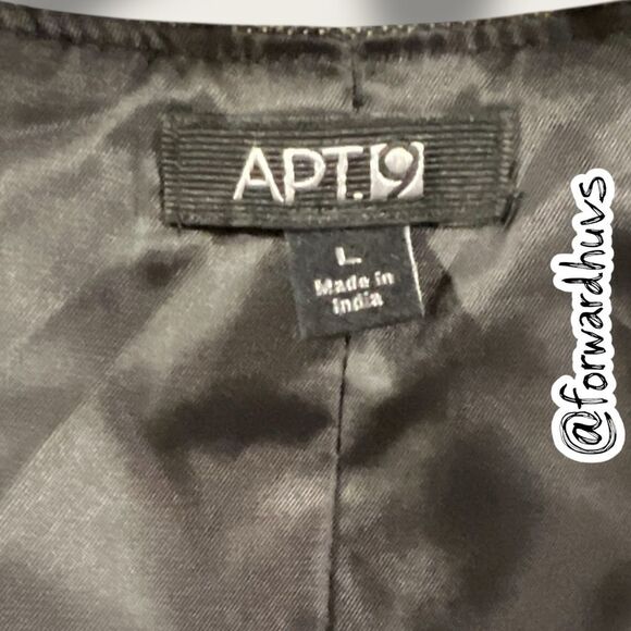 Apt. 9 Formal Vest | Grey & Black | Adjustable Back Strap | Large - Picture 5 of 13